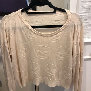 Brandy Melville awesome skeleton shirt! Used but good condition!